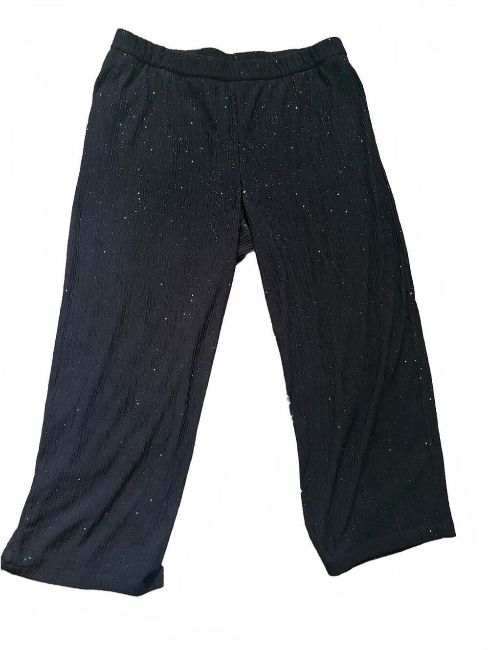 Ava and Viv Sparkly Black wide leg Pants